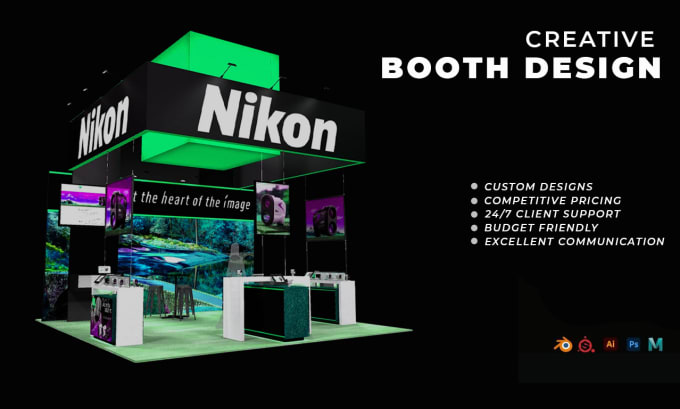 Gig Preview - Create your exhibition trade show booth and backdrop design