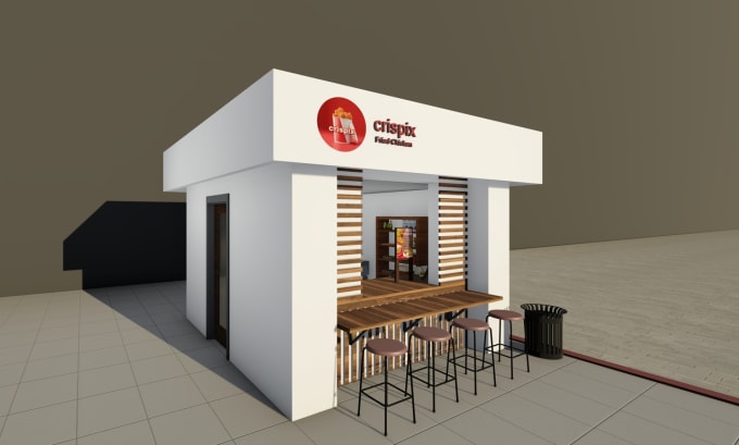 Bestseller - create business coffee shop, kiosk, mini shop, stall, or booth with 3d