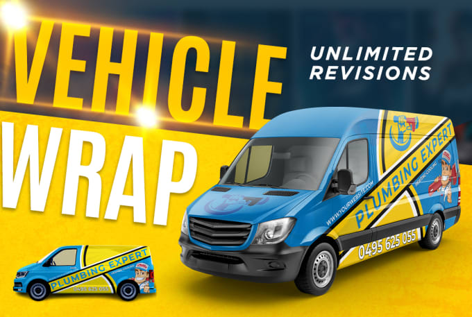 Gig Preview - Creative car wrap, van wrap, truck wrap, vehicle wrap design