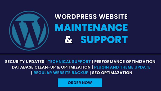 Gig Preview - Provide wordpress website maintenance and support