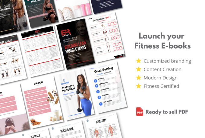 Gig Preview - Customize fitness plans and ebooks for your fitness brand