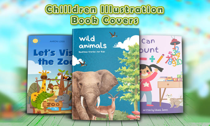 Gig Preview - Design children book cover, ebook or audiobook cover illustration