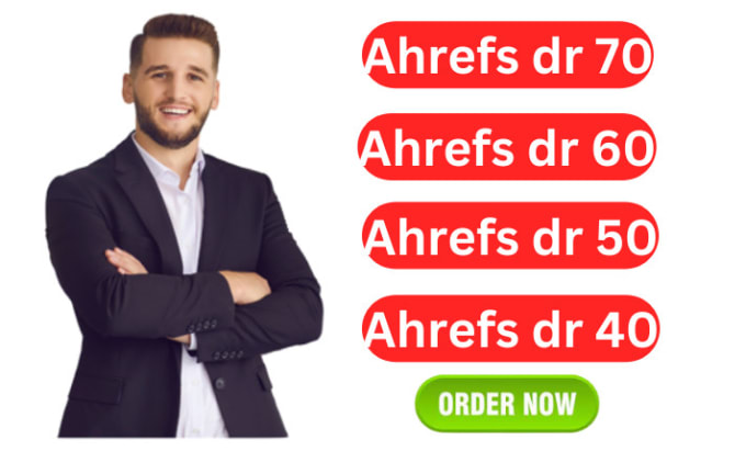 Gig Preview - Increase ahrefs domain rating dr 70 75 80 for 3 months refill gurantee