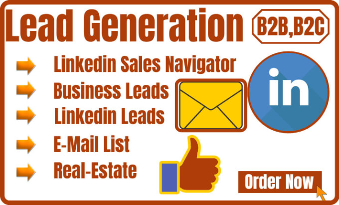 Gig Preview - B2b linkedin lead generation business database business leads data collection