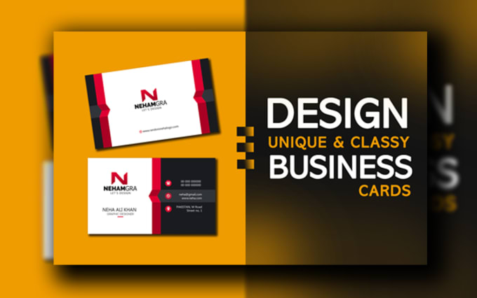 Gig Preview - Design unique and classy business card as per your requirements