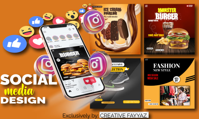 Gig Preview - Create a professional eye catching social media design for u