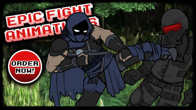 Bestseller - create a cool fighting animation