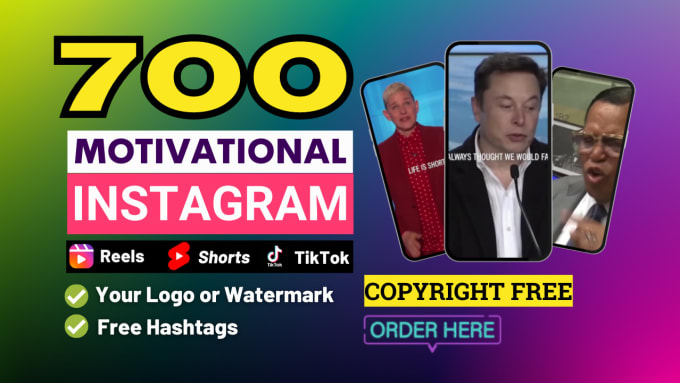 Bestseller - create 700 motivational instagram reels, yt shorts, tiktok