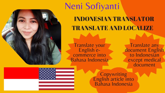 Gig Preview - Translate any document in english to indonesia in less than 24 hours