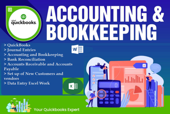 Gig Preview - Manage accounting and bookkeeping in quickbooks