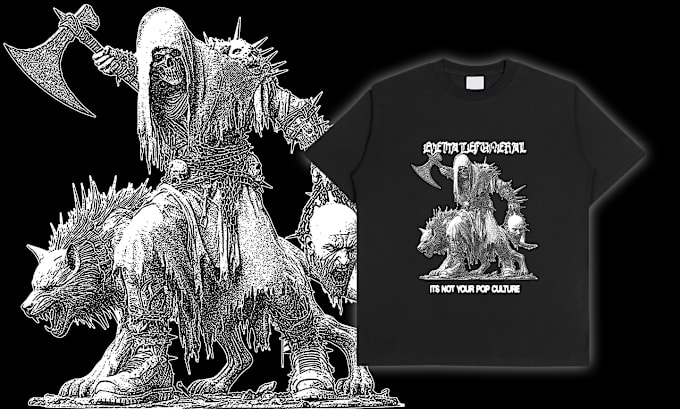 Gig Preview - Design punk hardcore metal clothing merch tshirt and hoodie with digital collage