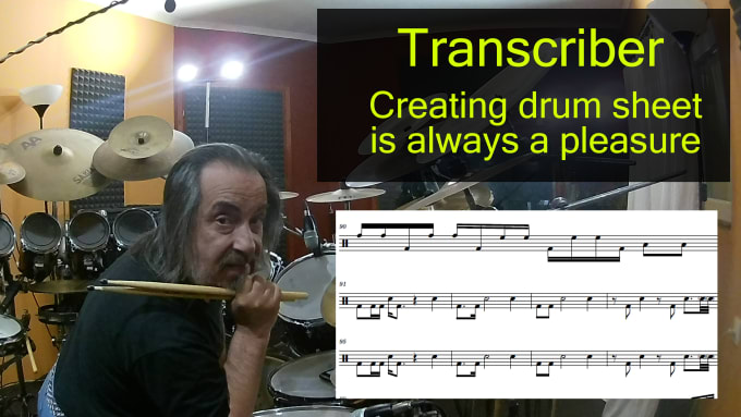 Bestseller - transcribe drums parts of any song by ear into drum sheet