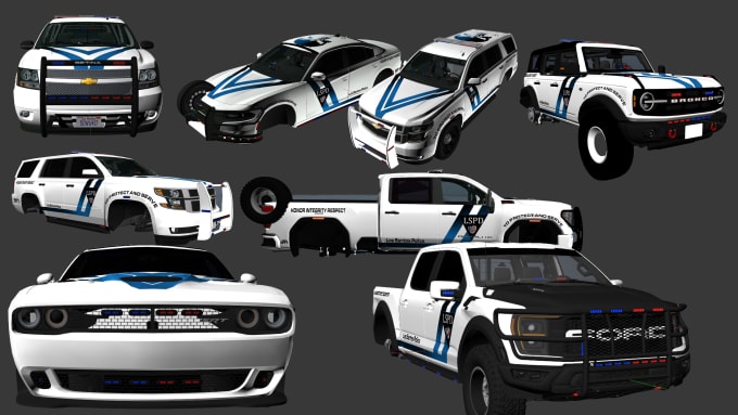 Gig Preview - Desigh custom livery of police cars of fivem server