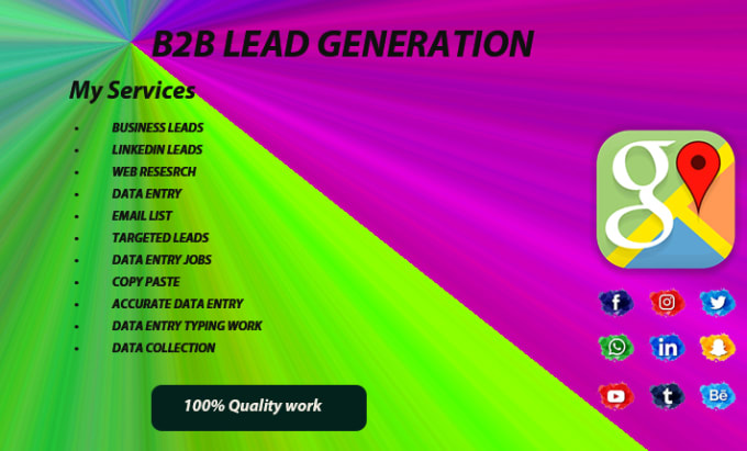 Gig Preview - Do targeted b2b best targeted email lead generation and lead generation