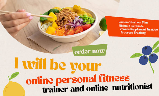 Gig Preview - Be your online personal fitness trainer and online nutritionist