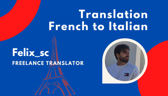 Gig Preview - Translate from french to italian