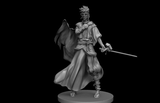 Gig Preview - Model your miniature character for printing