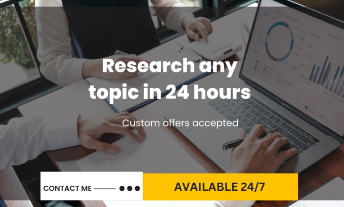 Bestseller - research any topic within 12 hours with a summary