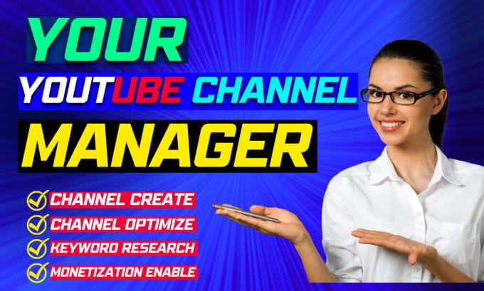 Gig Preview - Be your youtube channel manager for organic growth