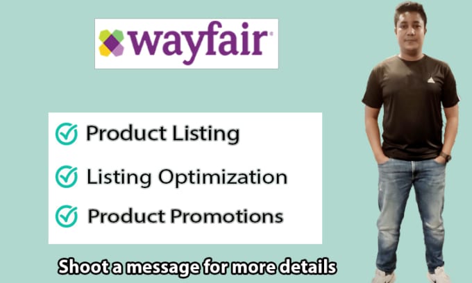 Gig Preview - Do wayfair product listing and store management