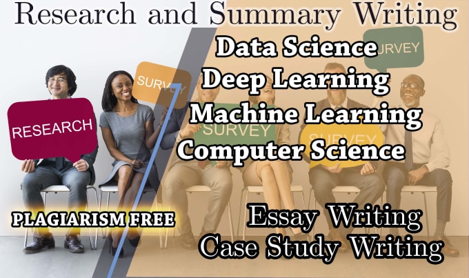 Gig Preview - Research, be content writer, essay, summary writer in data science