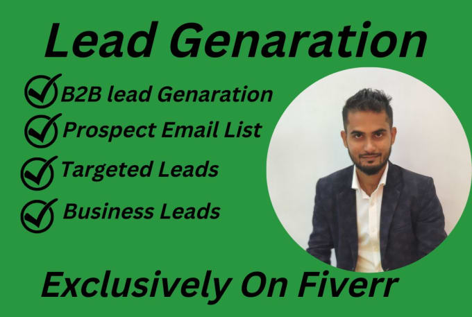 Gig Preview - Do b2b lead generation linkedin and email list prospecting