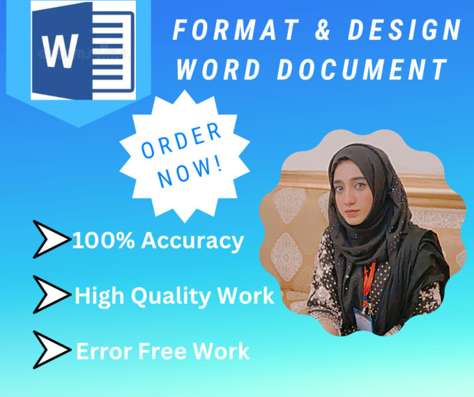 Gig Preview - Format and design your microsoft word document formatting