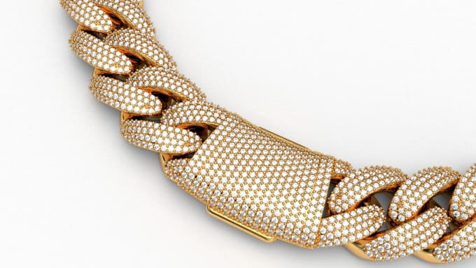 Bestseller - design cuban bracelets and neklace for 3d printing