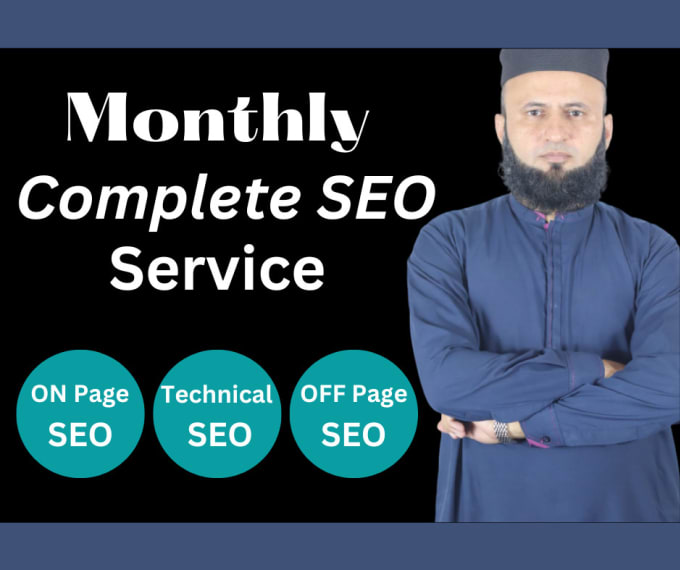 Gig Preview - Provide complete monthly SEO service with white hat techniques