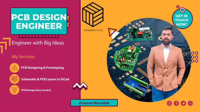 Gig Preview - Design and modify pcb and schematic in kicad