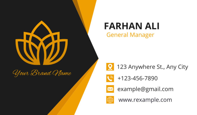 Gig Preview - Design luxury business card with your photograph