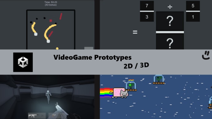 Bestseller - make you an early videogame prototype in unity