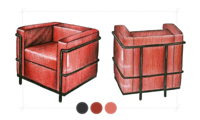 Gig Preview - Hand draw your furniture product