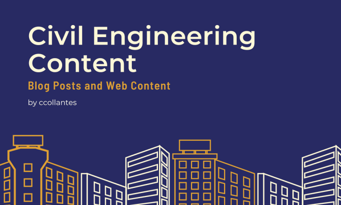 Gig Preview - Write blog posts about civil engineering