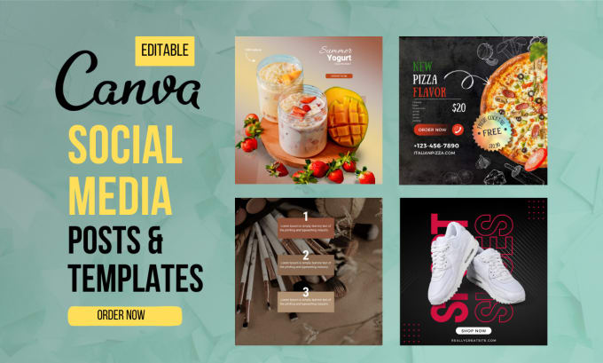 Gig Preview - Create editable social media posts,ads using canva