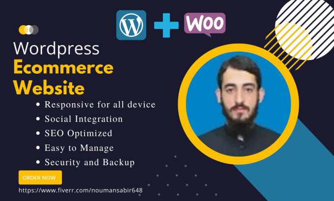 Gig Preview - Create a responsive ecommerce website using woocommerce