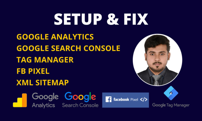 Gig Preview - Setup google analytics, search console, tag manager, XML sitemap and fix errors