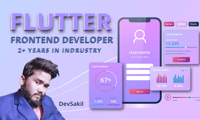 Gig Preview - Offer expert flutter app development for android and ios