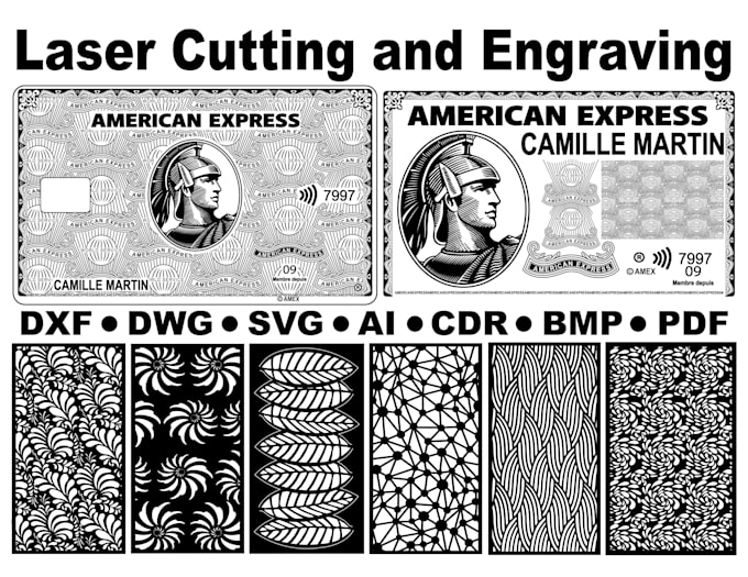 Gig Preview - Dxf file for laser engraving, laser cutting