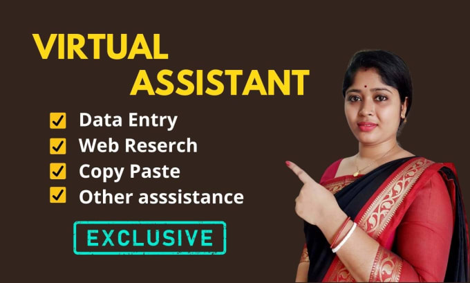 Bestseller - be your professional virtual assistant for data entry and web research