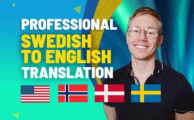 Gig Preview - Do professional english and swedish translation