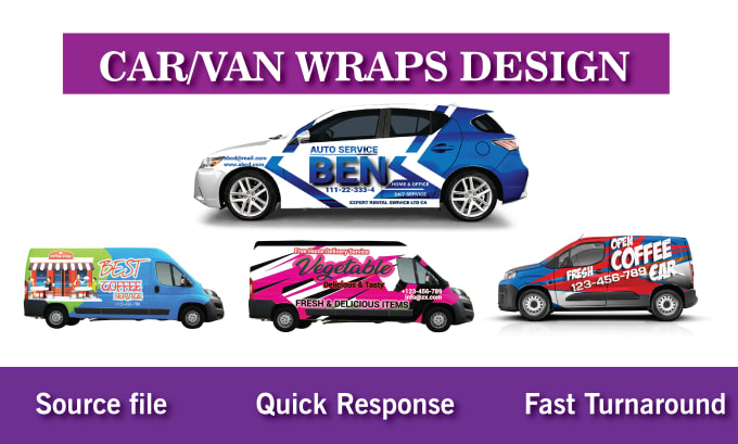 Gig Preview - Make amazing vehicle wrap design