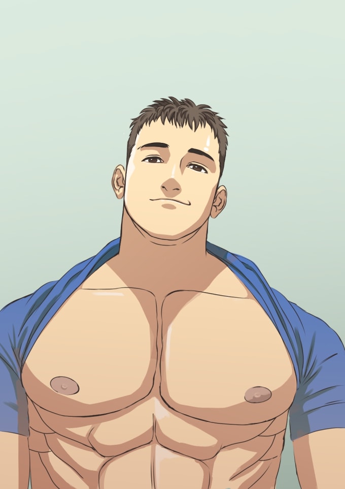 Bestseller - draw you a yaoi, bara, bl, hot sexy muscular men, sfw, nsfw