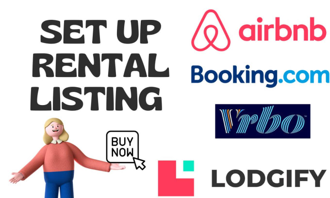 Gig Preview - Setup short term rentals on airbnb,vrbo, bookingcom,lodgify