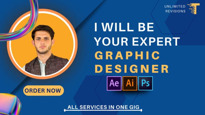 Gig Preview - Be your expert graphic designer