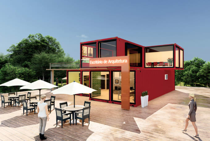 Gig Preview - Design shipping container homes,tiny houses, container houses,shop,restaurant