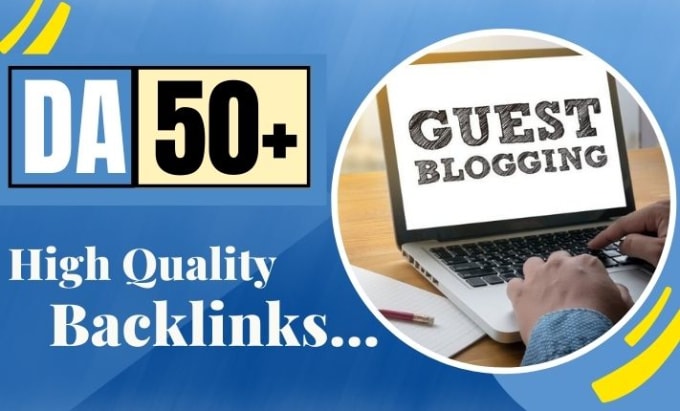 Gig Preview - Do guest post on websites with da 50 plus