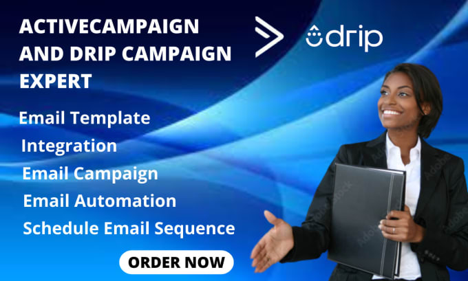 Gig Preview - Activecampaign dripcampaign email automation and integration