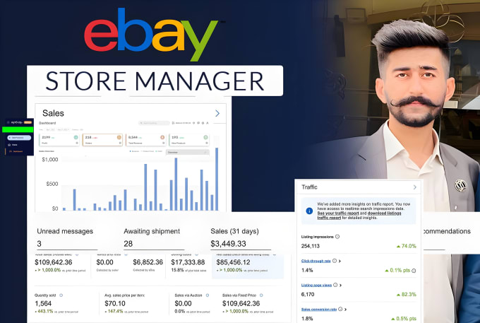 Gig Preview - Do ebay dropshipping store management