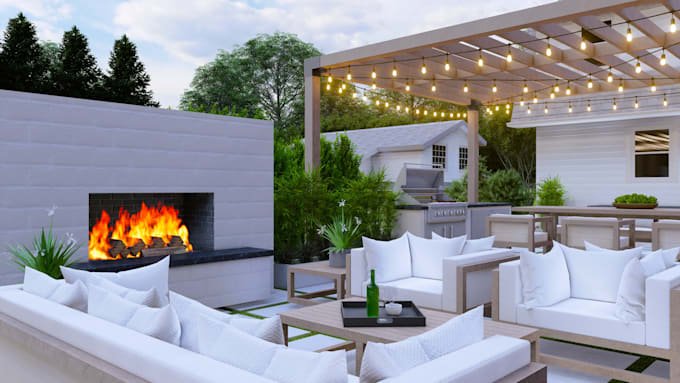 Gig Preview - Do backyard, pool and patio design as landscape architect